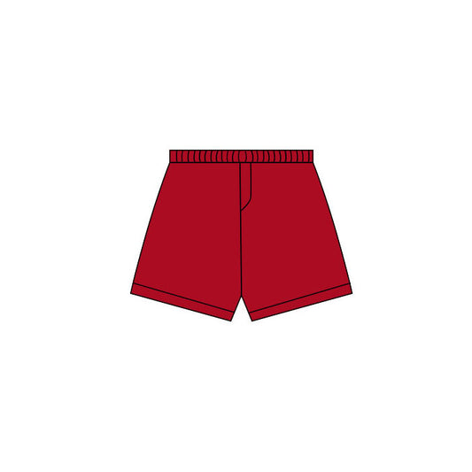 (Pre Order) No moq pre-order baby girl clothes yoga red summer shorts-2025.11.27