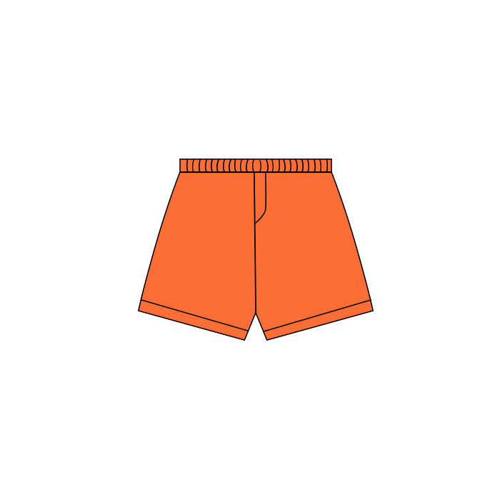 (Pre Order) No moq pre-order baby girl clothes yoga orange summer shorts-2025.11.27