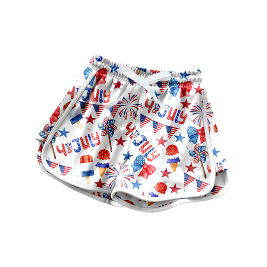 (Pre Order) No moq pre-order baby girl clothes summer 4th of july shorts-2025.12.26