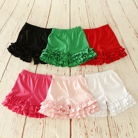 RTS NO MOQ ETA 7-8DAYS ARRIVED cotton ruffle  shorts