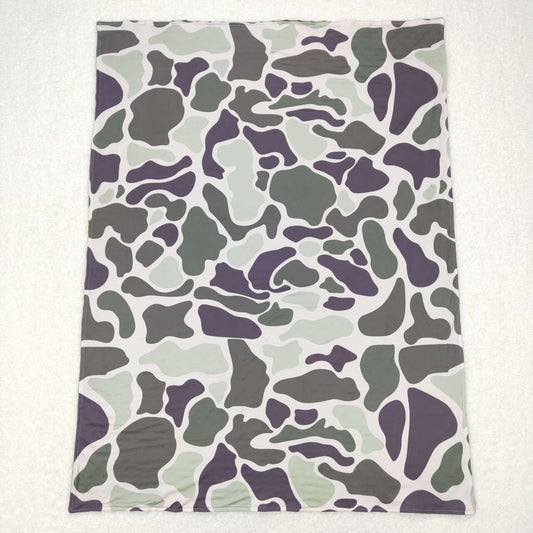 BL0108 Camouflage beige baby blanket