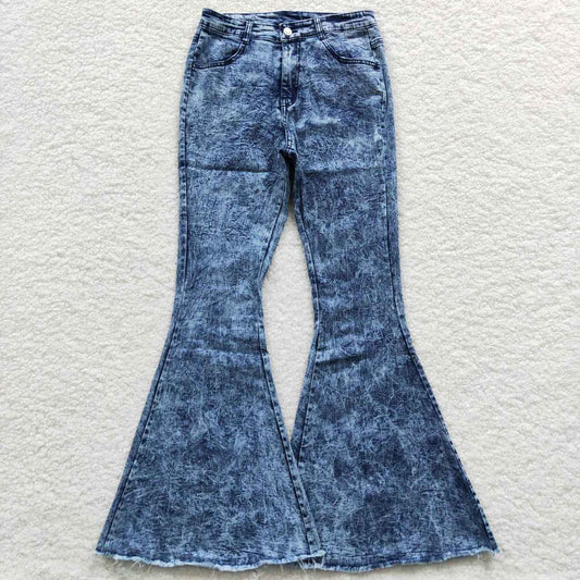 P0011 Adult Light Blue Denim Flare Trousers