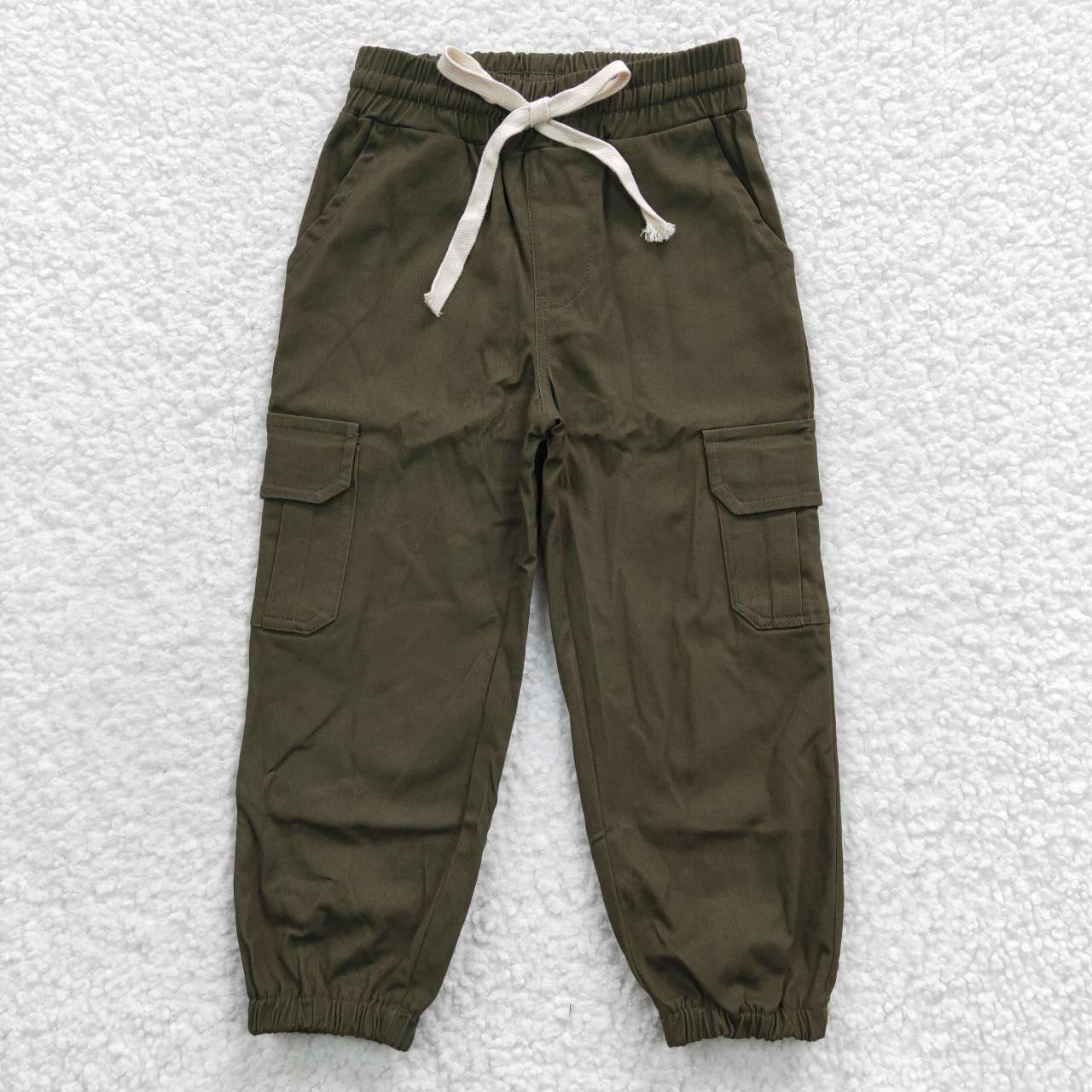 P0135 Dark Green Pocket Cargo Pants