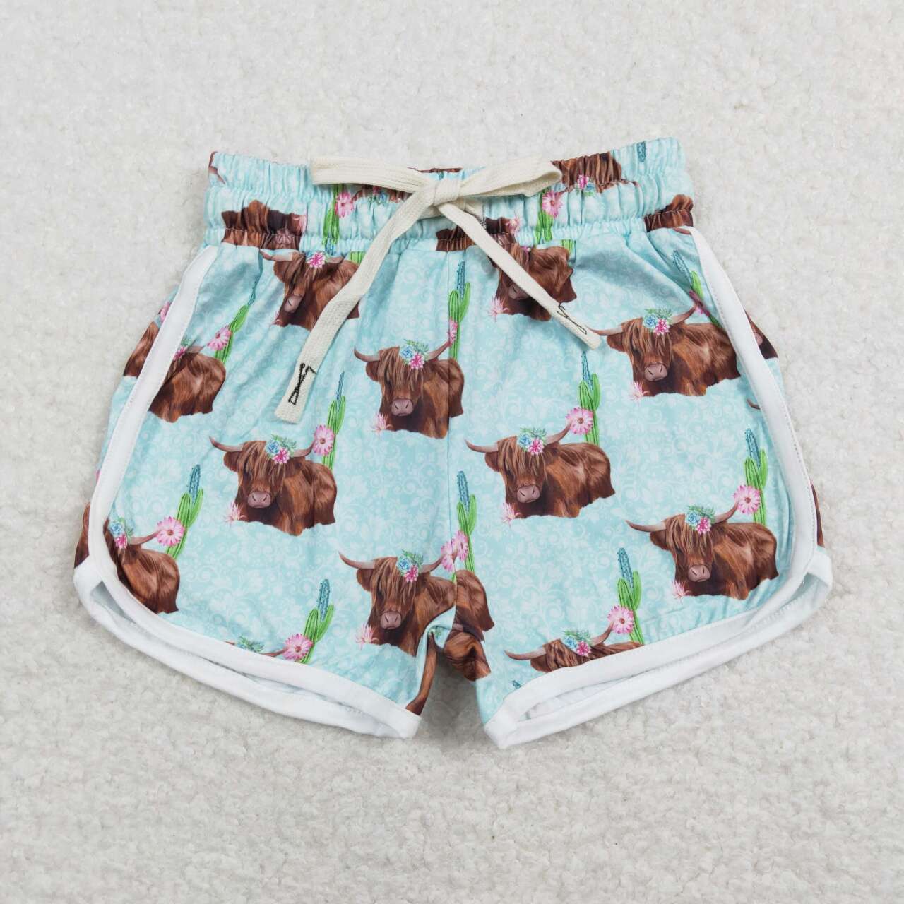 SS0123 Alpine Bull Cactus Light Blue Shorts