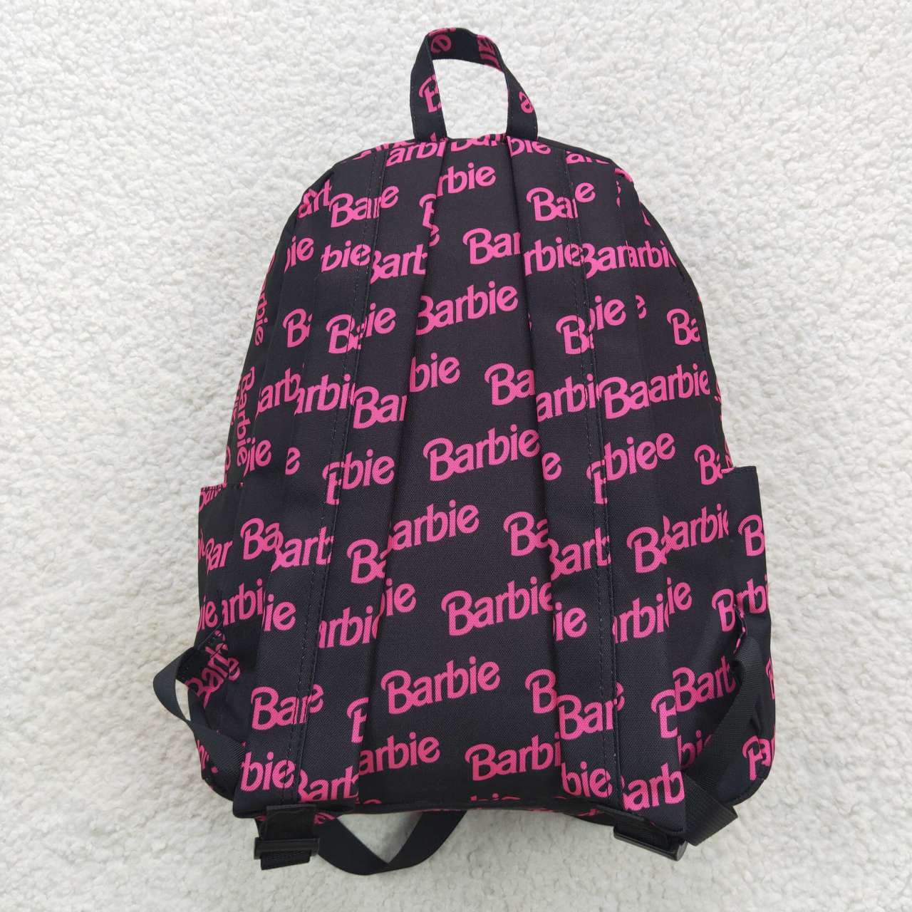 BA0137 barbie letter black backpack