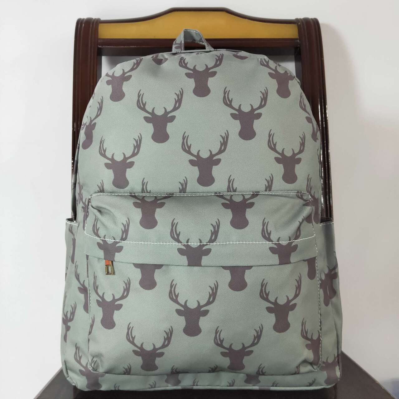 RTS NO MOQ BA0171 Deer antler army green backpack