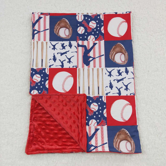 BL0063 baseball baby blanket