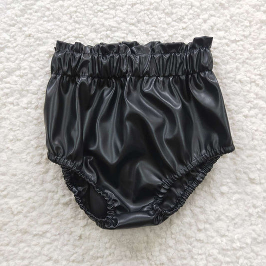 SS0105 Black Leather Briefs