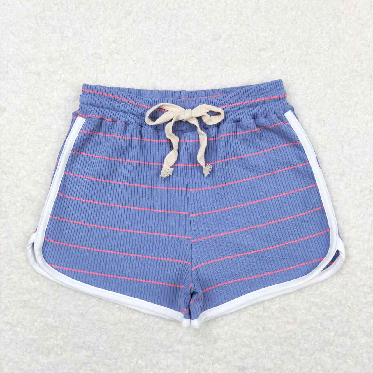 RTSSS0344Pink pinstripe blue shorts