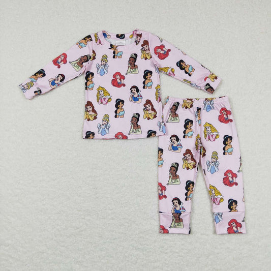 GLP0970 Disney Princess Pink Long Sleeve Pants Suit