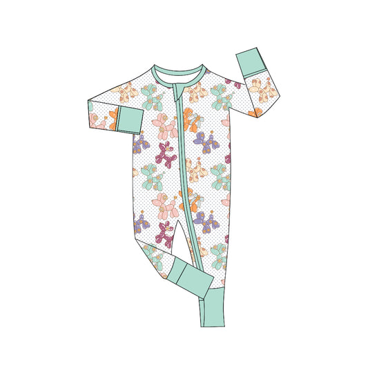 Custom moq 3 eta 7/8week moq 5 eta /4/5week bow Long Sleeve Romper