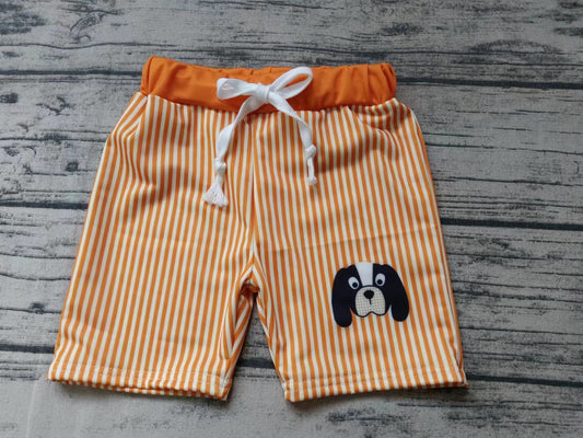 custom moq 5 eta 5weeks summer boys Puppy boy swimming trunks orange swimming trunks