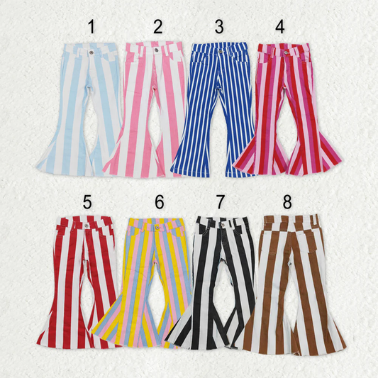 RTS NO MOQ Sibling Baby Girls Clothes Jeans Flared & Ripped