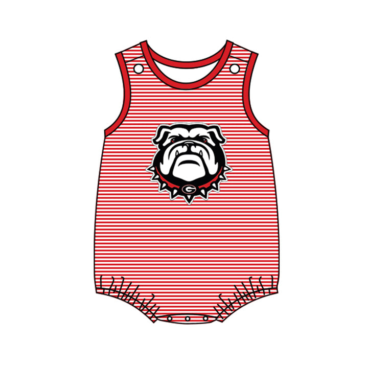Deadline: May 14 custom no moq Red striped summer romper