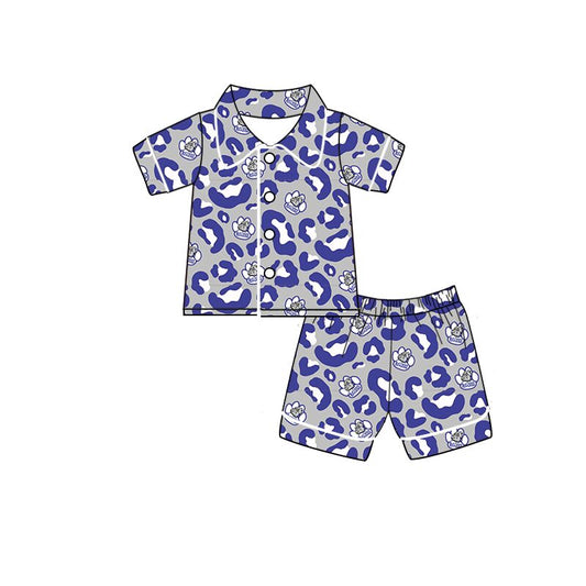 baby boy clothes team toddler boy blue pajama summer outfit