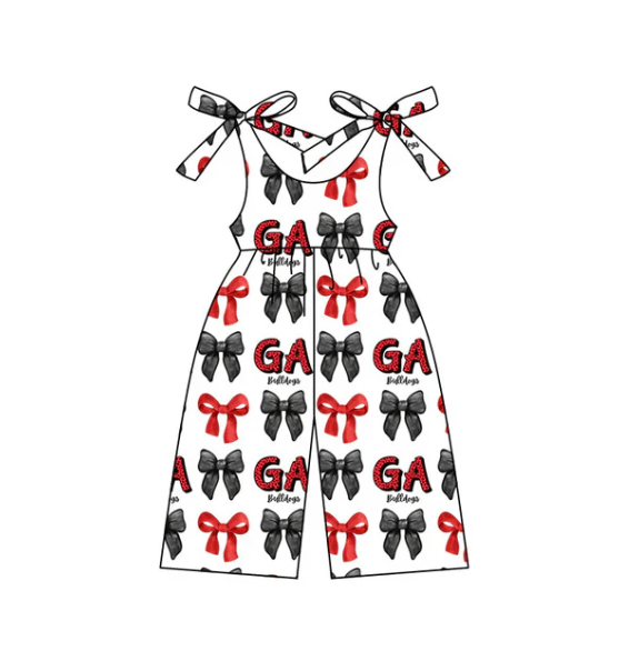 PRE ORDER Deadline August 3 close custom no moq Children's boutique clothing Summer suspender jumpsuit