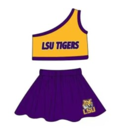 Deadline July 17 custom no moq  eta 6-7weeks ）yellow and purple cheer sets