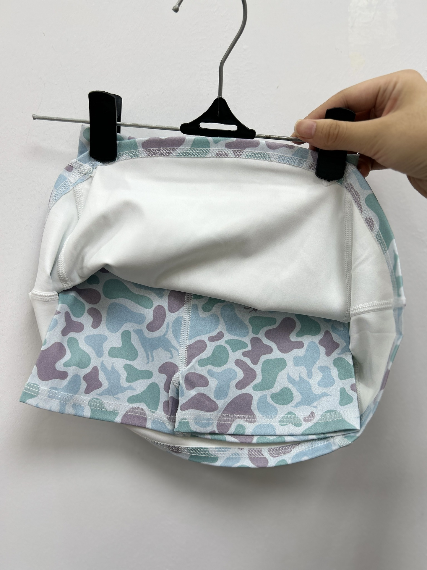 RTS Sibling baby girls clothes yoga camouflage summer shorts skirts