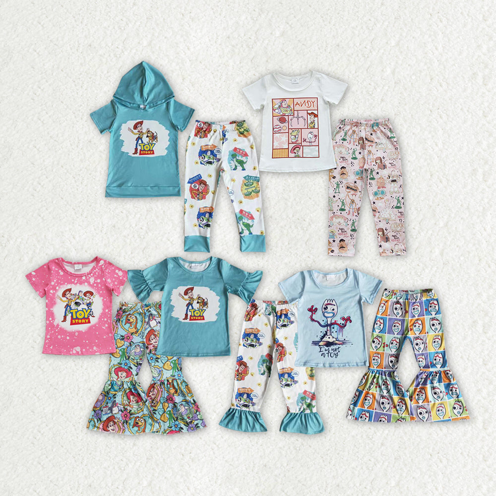 RTS NO MOQ blue and yellow zipper long sleeve outifits  Cartoon Characters