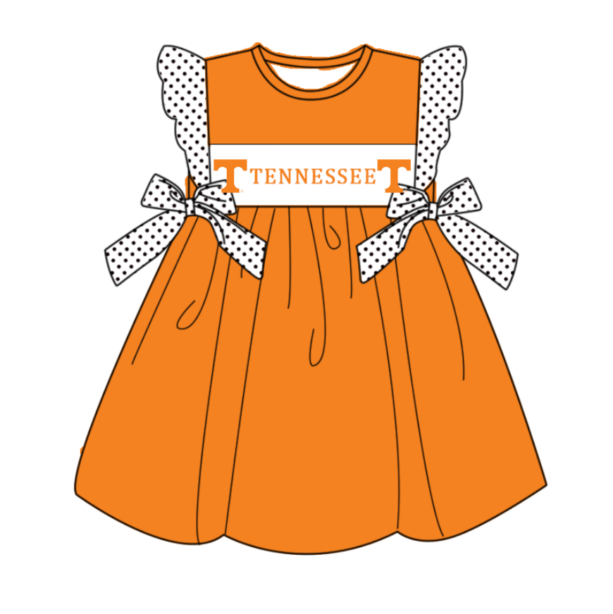 Custom moq 5 mix size milk silk summer teams baby girl boys clothes orange short sleeve shorts sets and top and dress and rompers 2 series