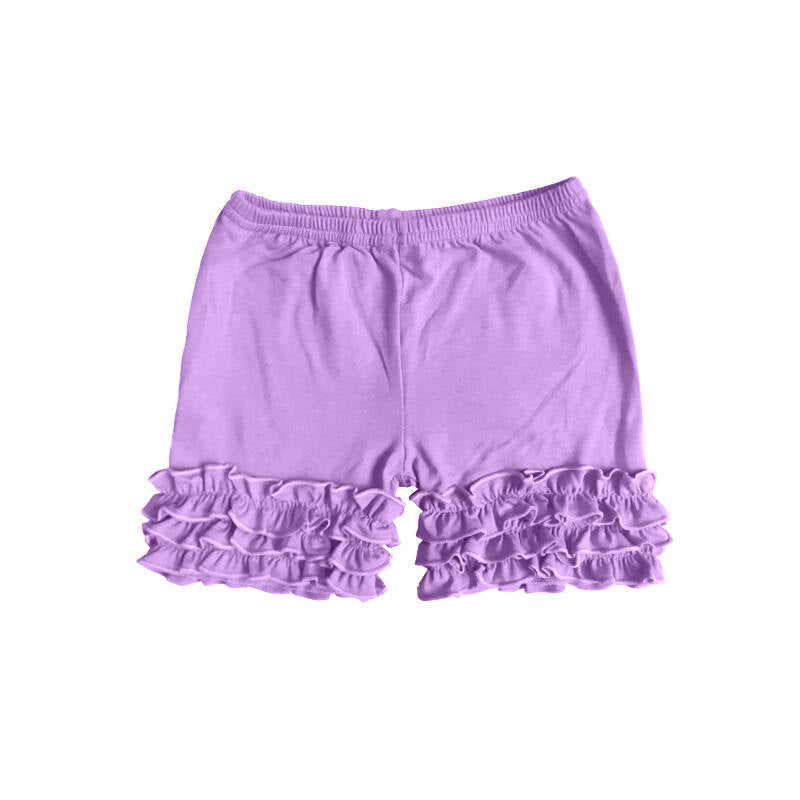 Deadline: February 9th cotton custom no moq  summer with icing shorts purple color