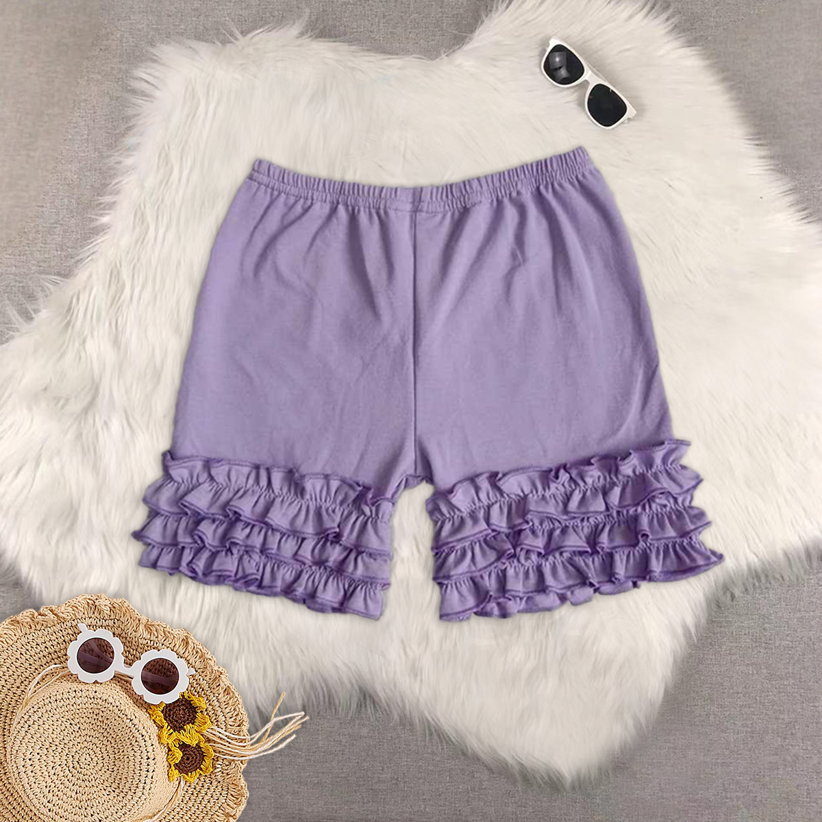 RTS NO MOQ baby girl clothes summer lace shorts