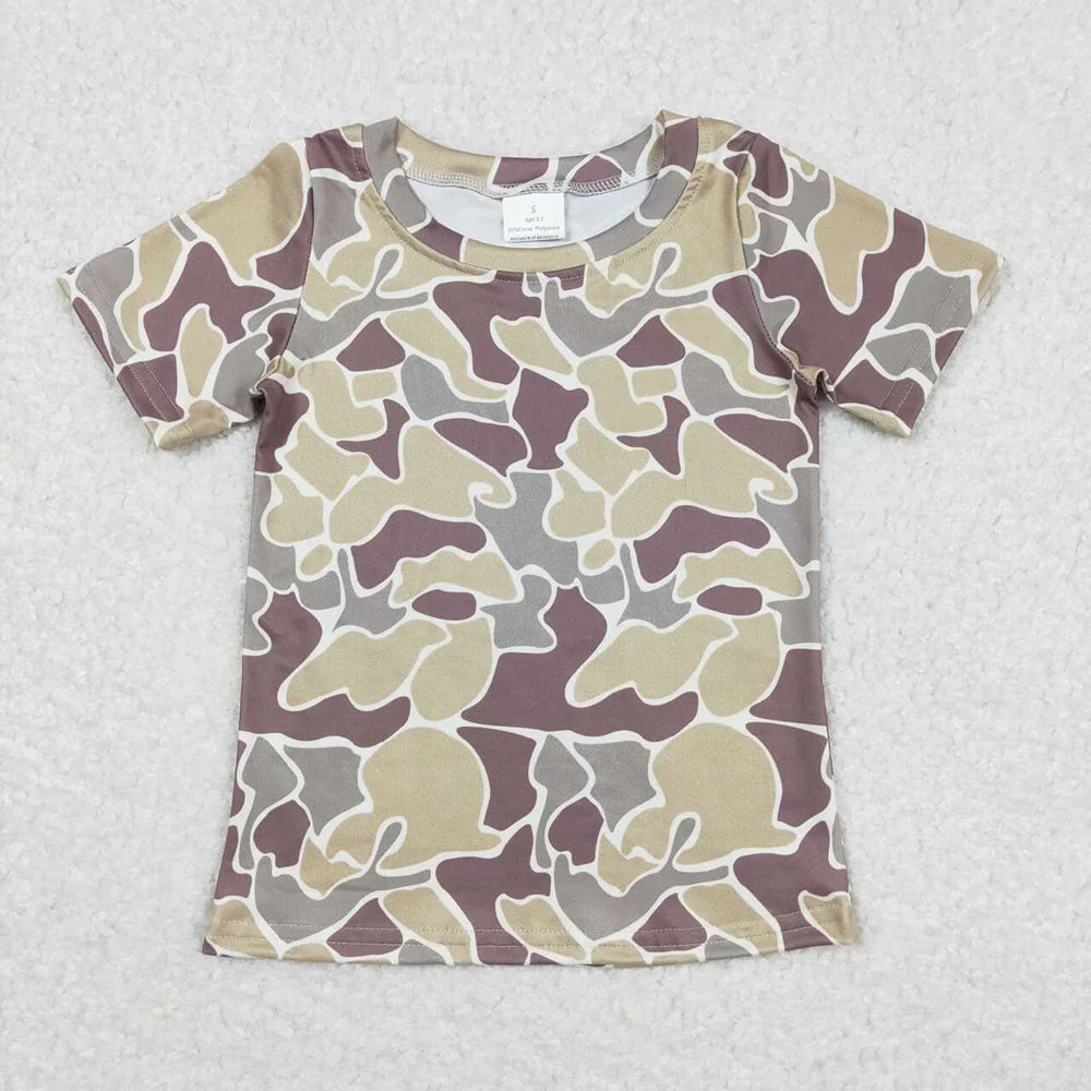 Baby Boys Camo Green Short Sleeve Tee Shirts Tops Rompers Brother Styles