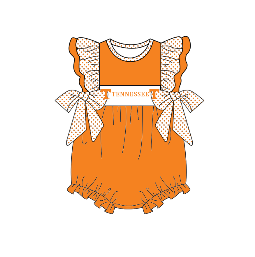 Custom moq 5 mix size milk silk summer teams baby girl boys clothes orange short sleeve shorts sets and top and dress and rompers 2 series