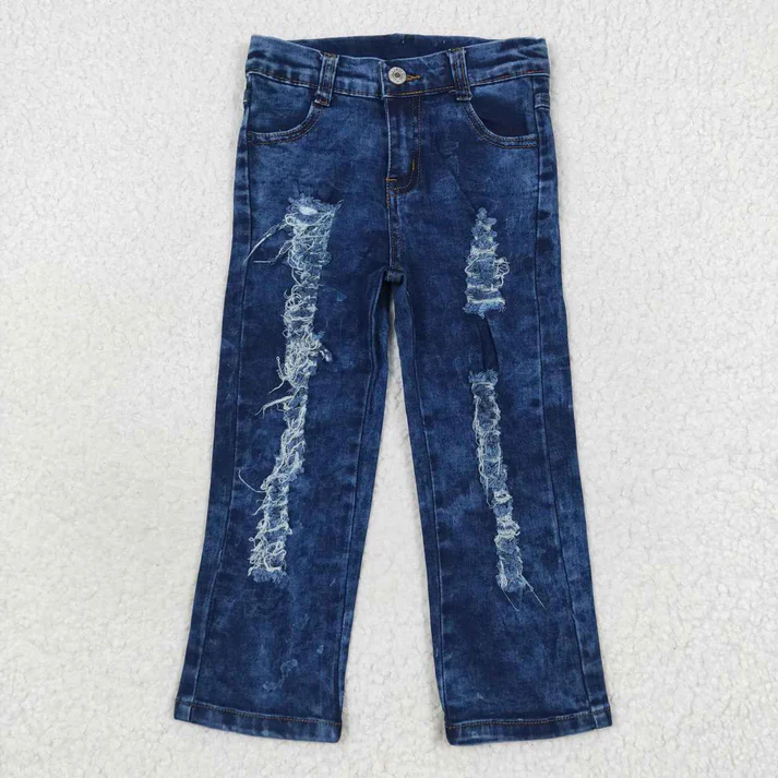 RTS NO MOQ Sibling Baby Girls Boys Clothes Jeans: Flared & Ripped