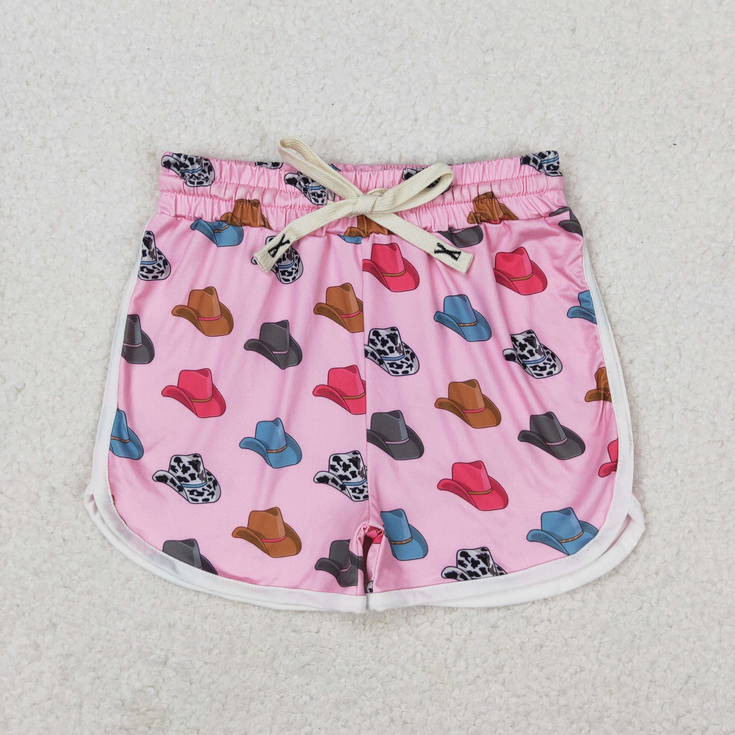 rts no moq SS0243 Cowboy Hat Pink Shorts