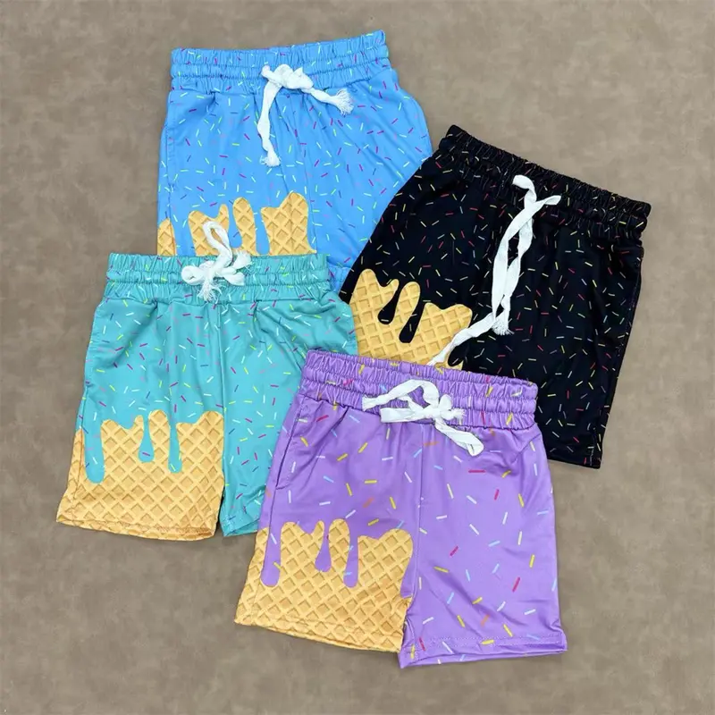 RTS NO MOQ Sibling Baby boy clothes Summer team Shorts