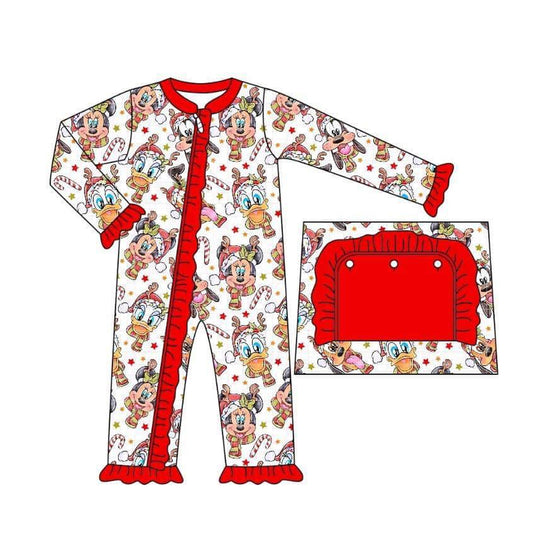 Deadline  August 6 custom no moq ）Christmas kids romper