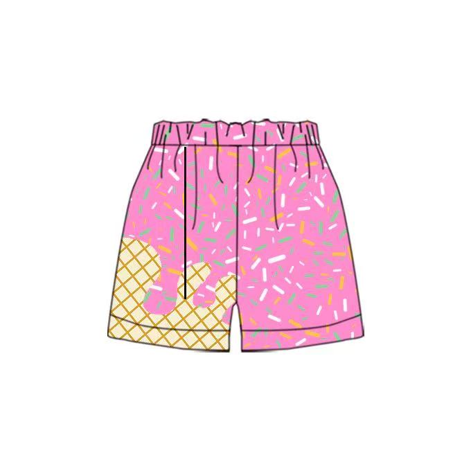 Deadline: May 15 Custom no moq Summer shorts pink ice cream shorts
