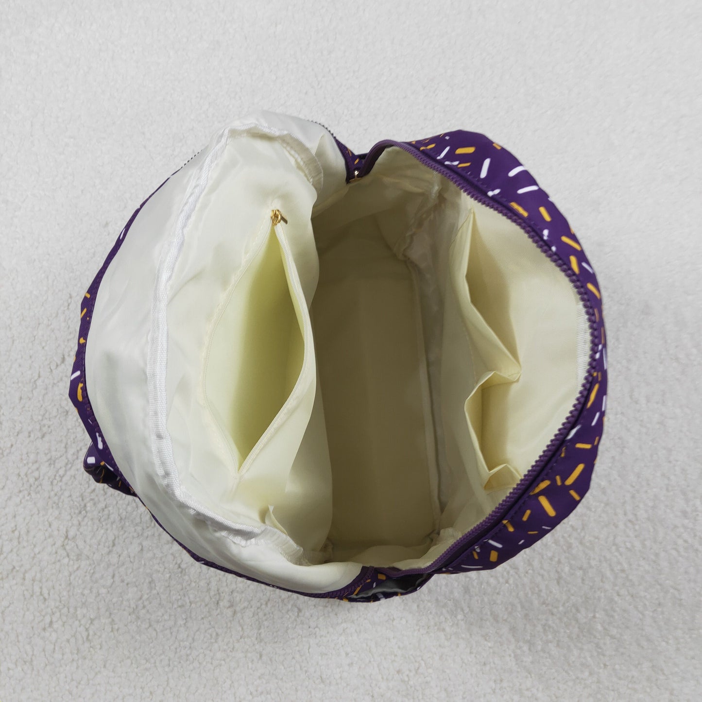 RTS NO MOQ（In Stock) BA0327 Purple Waffle Ice Cream Backpack