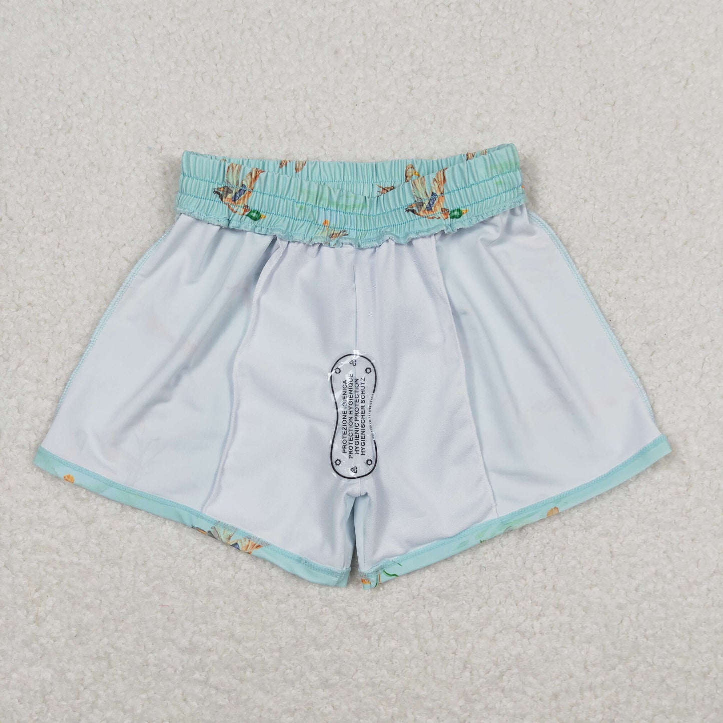 S0266 Duck light green swimming trunks