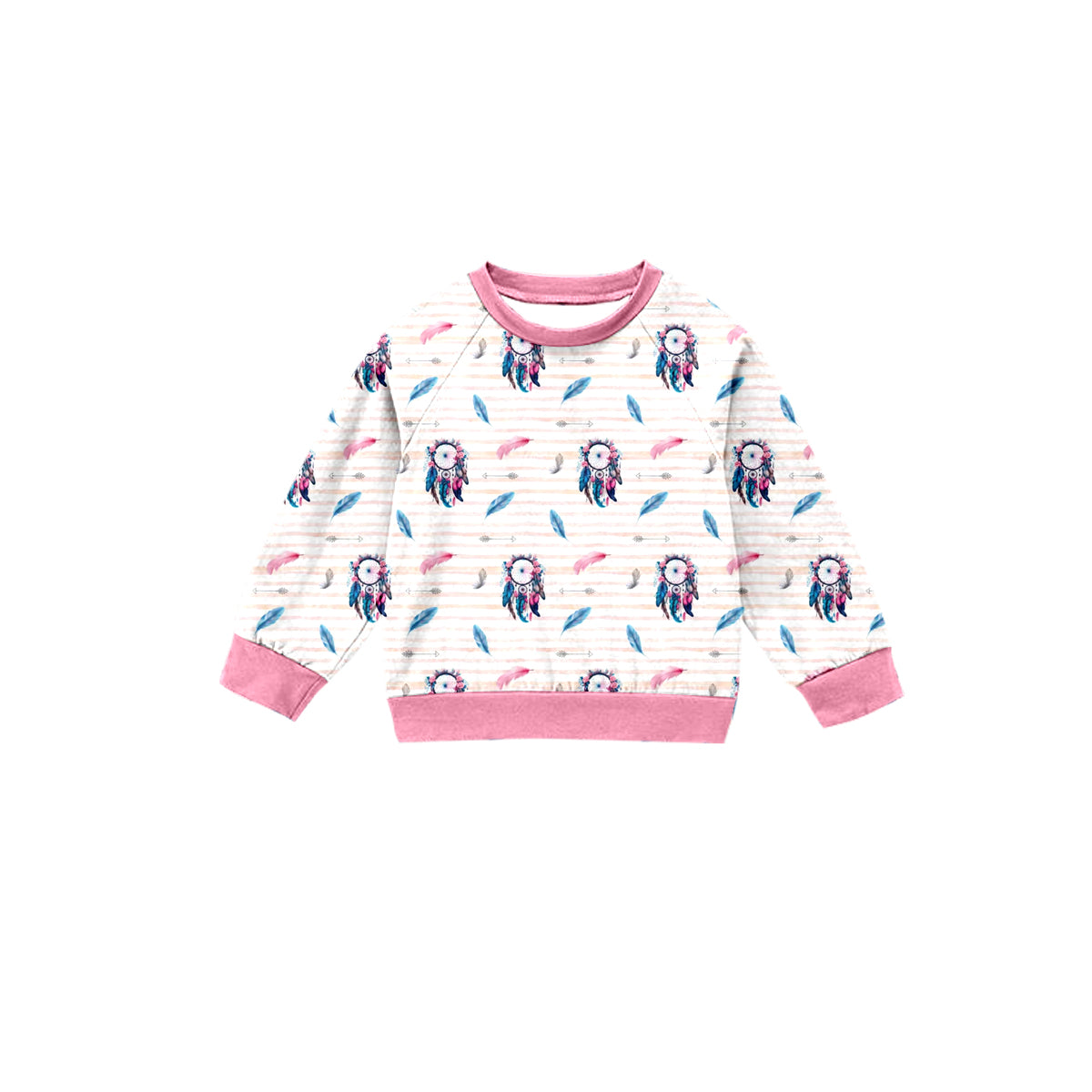 Custom moq 3 MIX SIZE eta 7/8week moq 5 eta /4/5week Boys and Girls Cartoon Long Sleeve Top