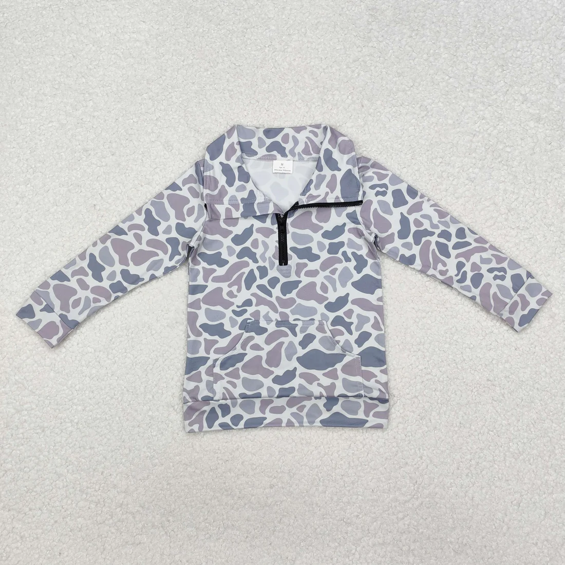 RTS NO MOQ Sibling Baby kid Camouflage pullover long sleeve tops