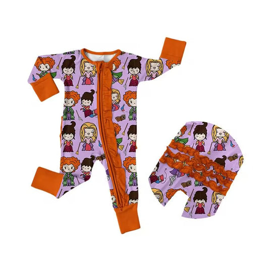 custom moq 5 eta 4-5 weeks baby girls clothes orange summer long sleeve bubble