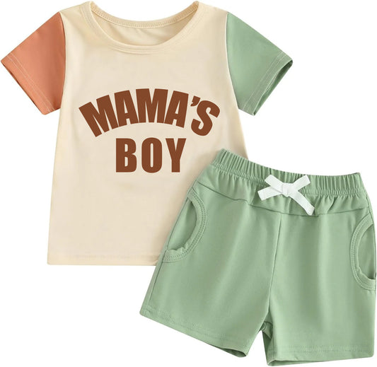 Deadline April 2 custom  no moq baby boys mamas boys summer  outfits