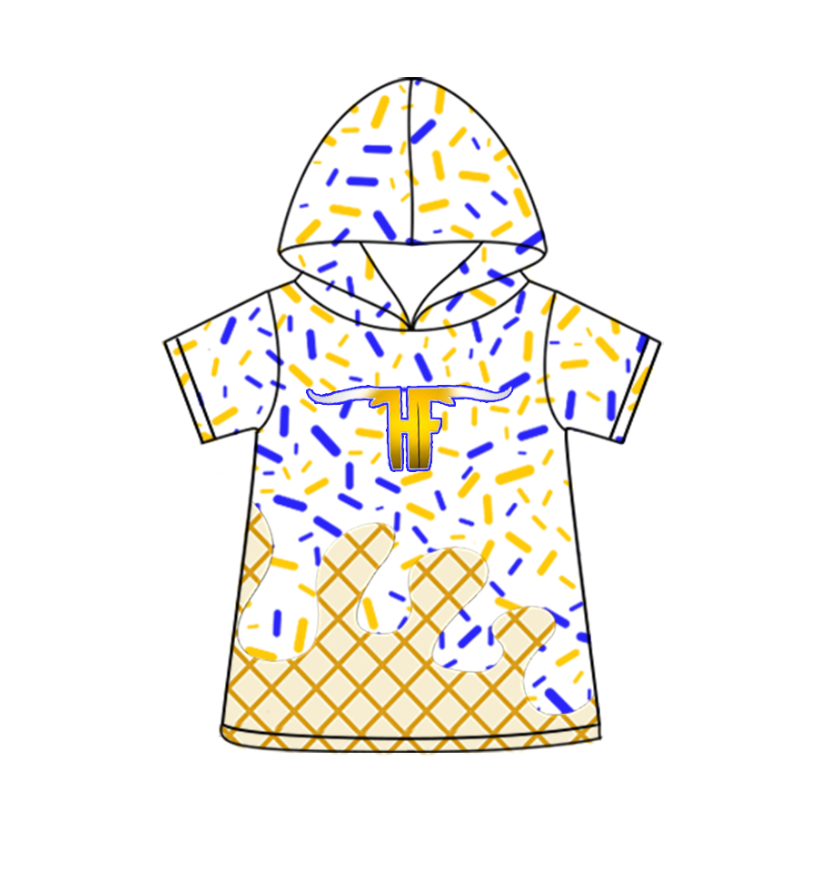 custom moq 3 eta 6-8weeks adult and kids clothes team hooded short sleeve top