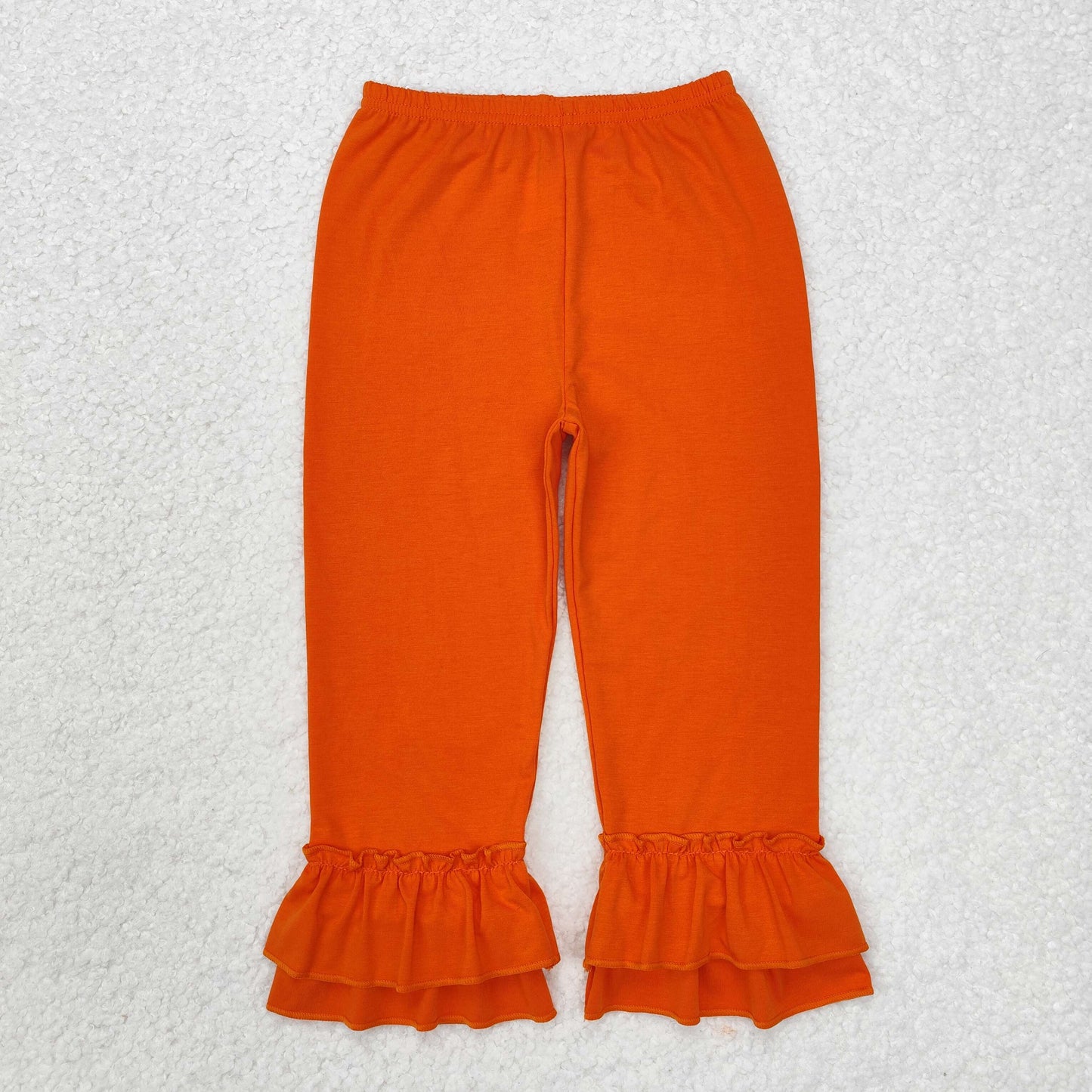 RTS NO MOQ ETA 5/7days P0634 Orange Two-Layer Lace Pants