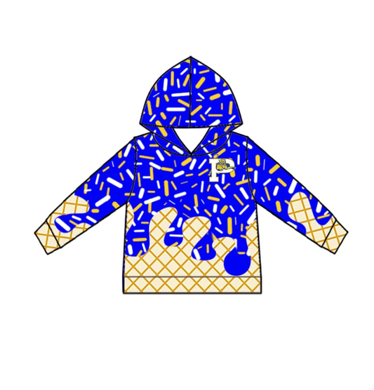 PRE ORDER Deadline August 19close custom no moq baby kids kids clothing Ice Cream Ice Cream Hat Top