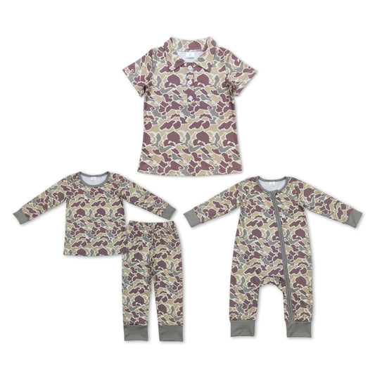 RTS NO MOQ Baby Girls Camouflage long sleeve Clothes Sets