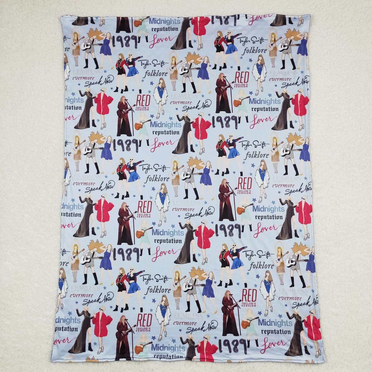 BL0125 taylor swift blue baby blanket