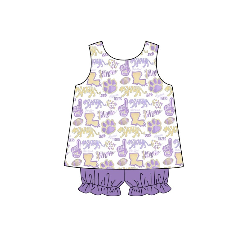 Custom Purple Animal Kingdom Baby Clothes
