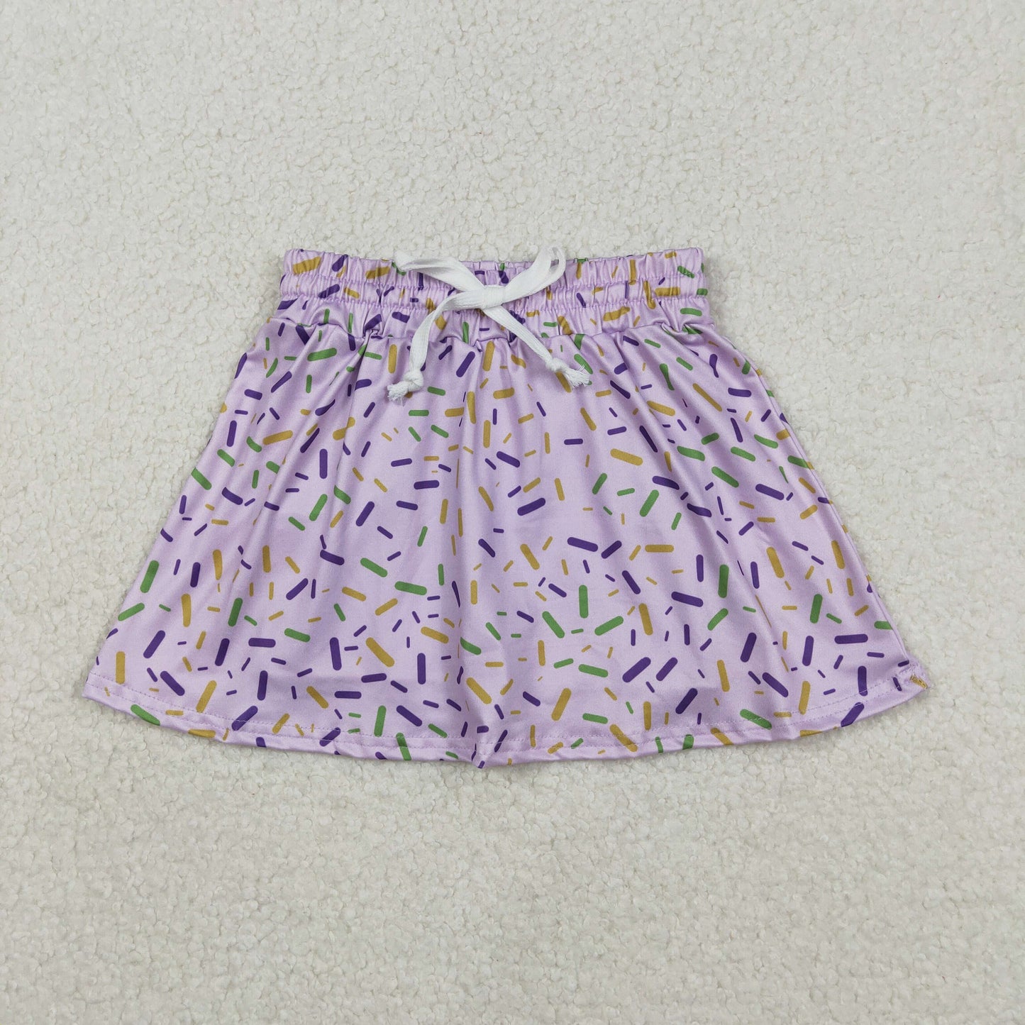 RTS NO MOQ（In Stock ) Waffle Ice Cream Light Purple Skirt
