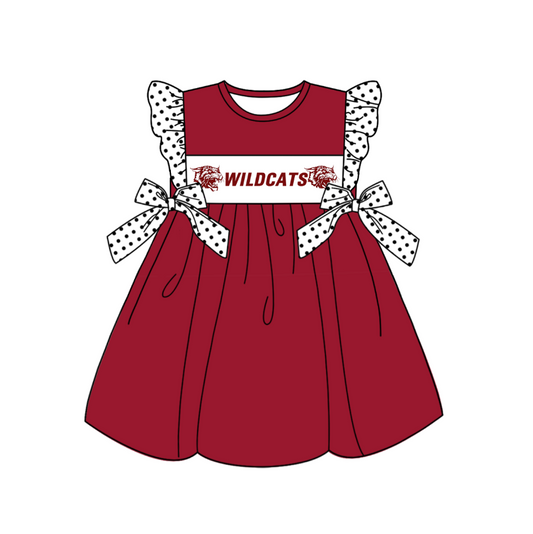 custom moq 3 eta 6-7weeks baby girls clothes flying Sleeves Dress