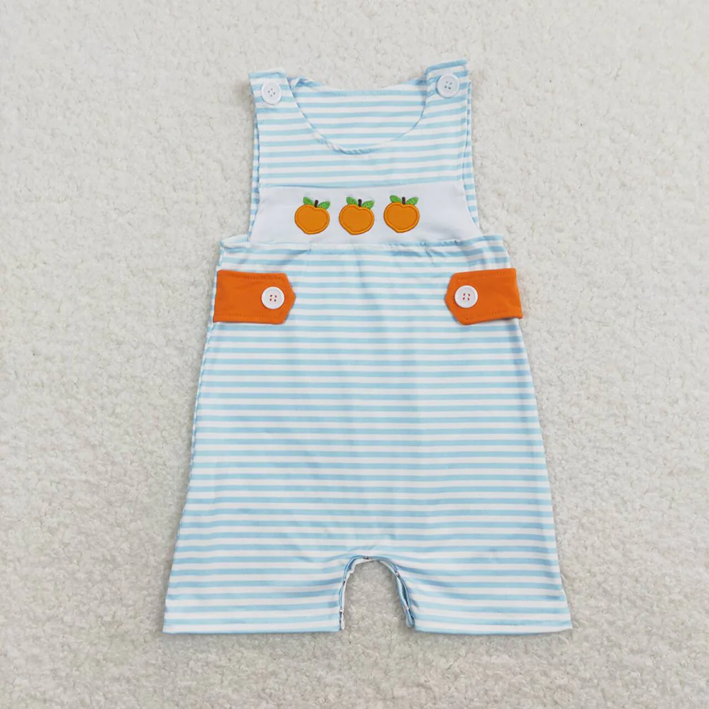 Baby Girls Peaches Summer Sibling Sister Brother Clothes Sets