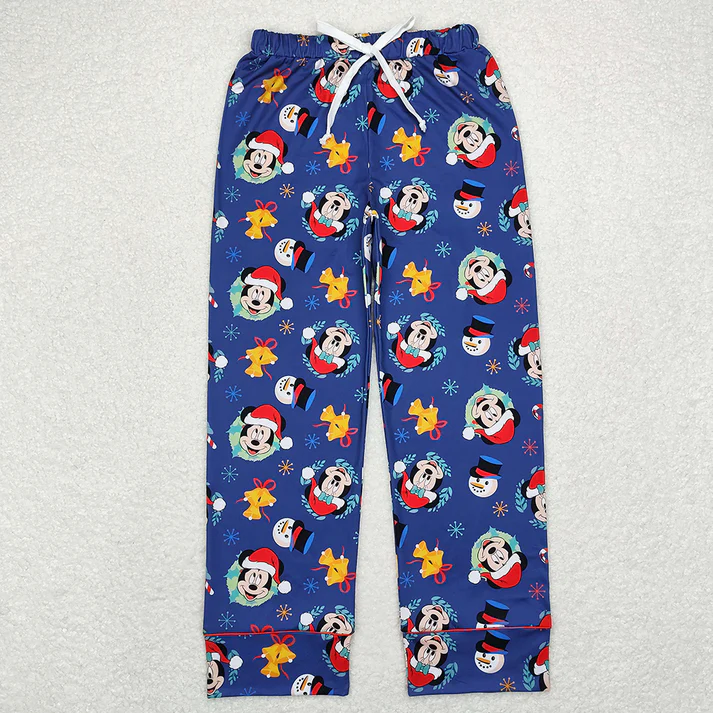 RTS NO MOQ Sibling adult clothes Christmas cartoon adult long pants