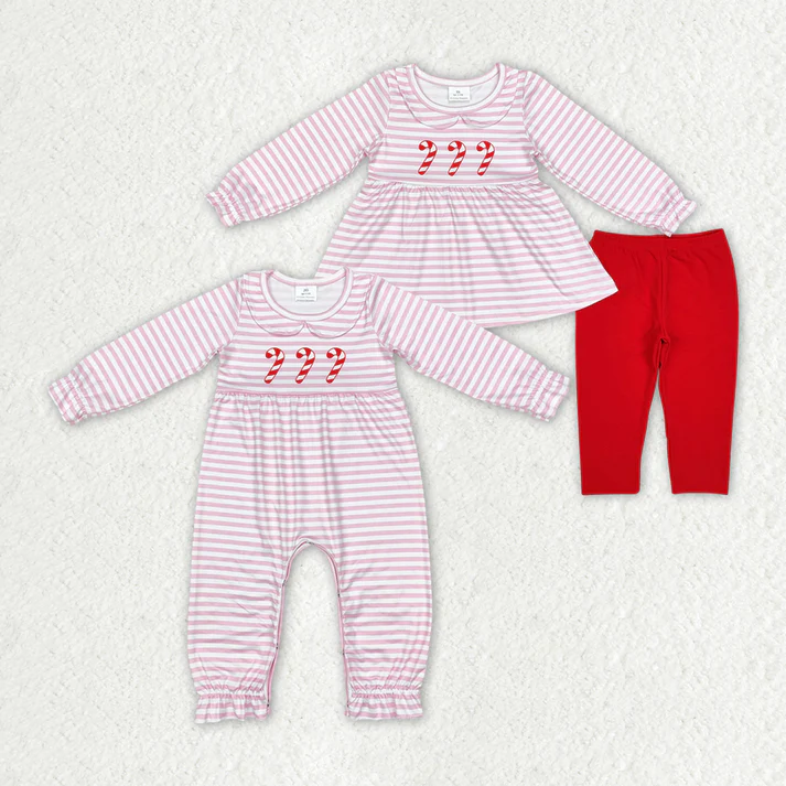 RTS NO MOQ Baby Girls Christmas long-sleeved trousers suit & romper